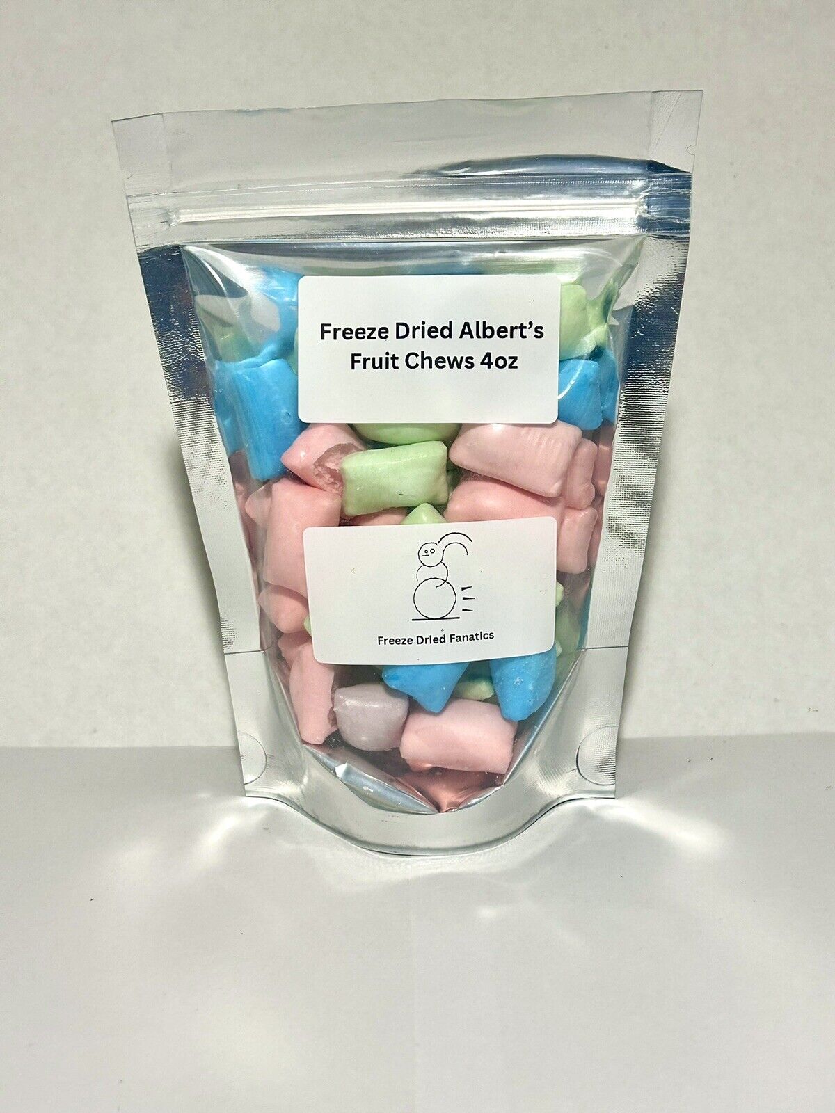 Freeze Dried Candy Alberts Fruit Chews *4 oz Bag* Made Fresh To Order