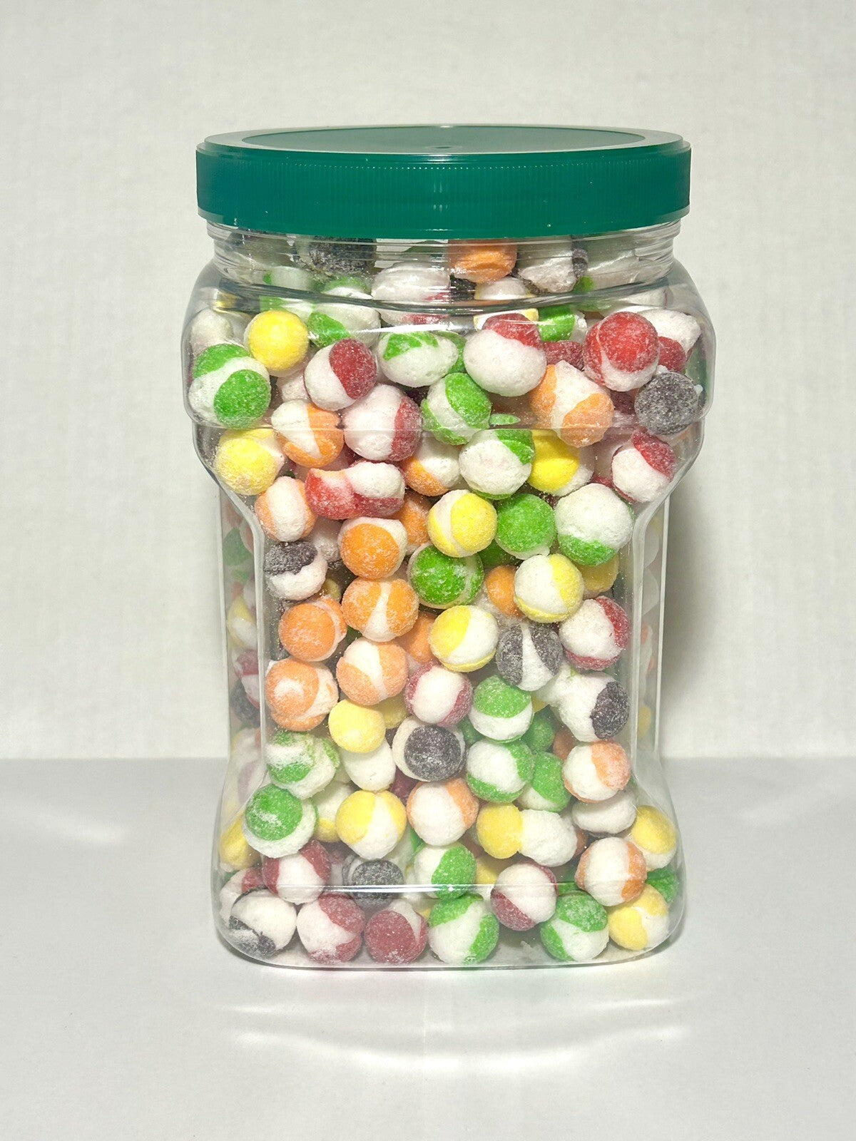 Freeze Dried Candy Sour Rainbow Crunch Jug 20 Oz Container Made Fresh Sealed Lid