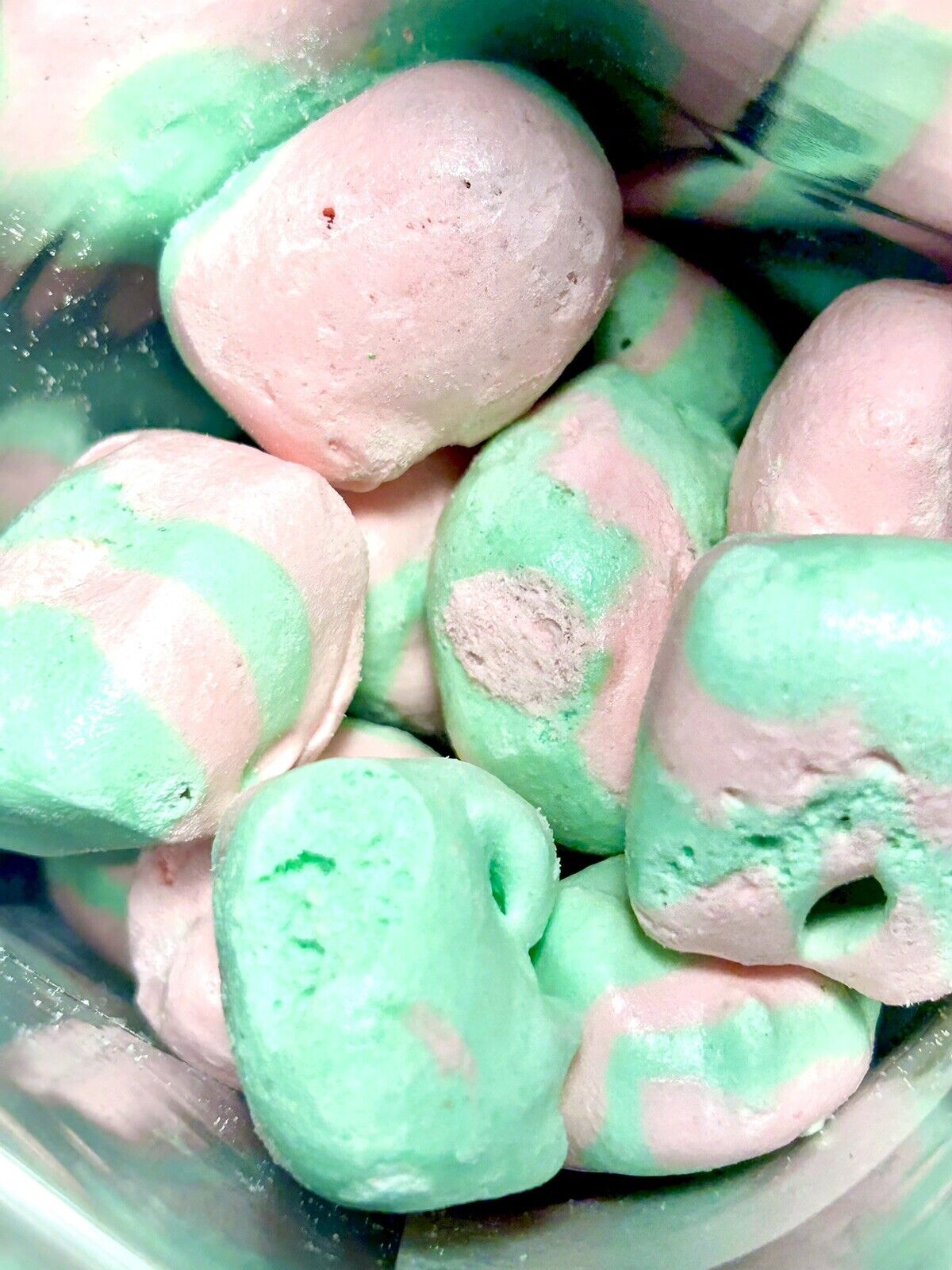 Freeze Dried Candy Strawberry Kiwi Saltwater Taffy *4 Oz* Made Fresh