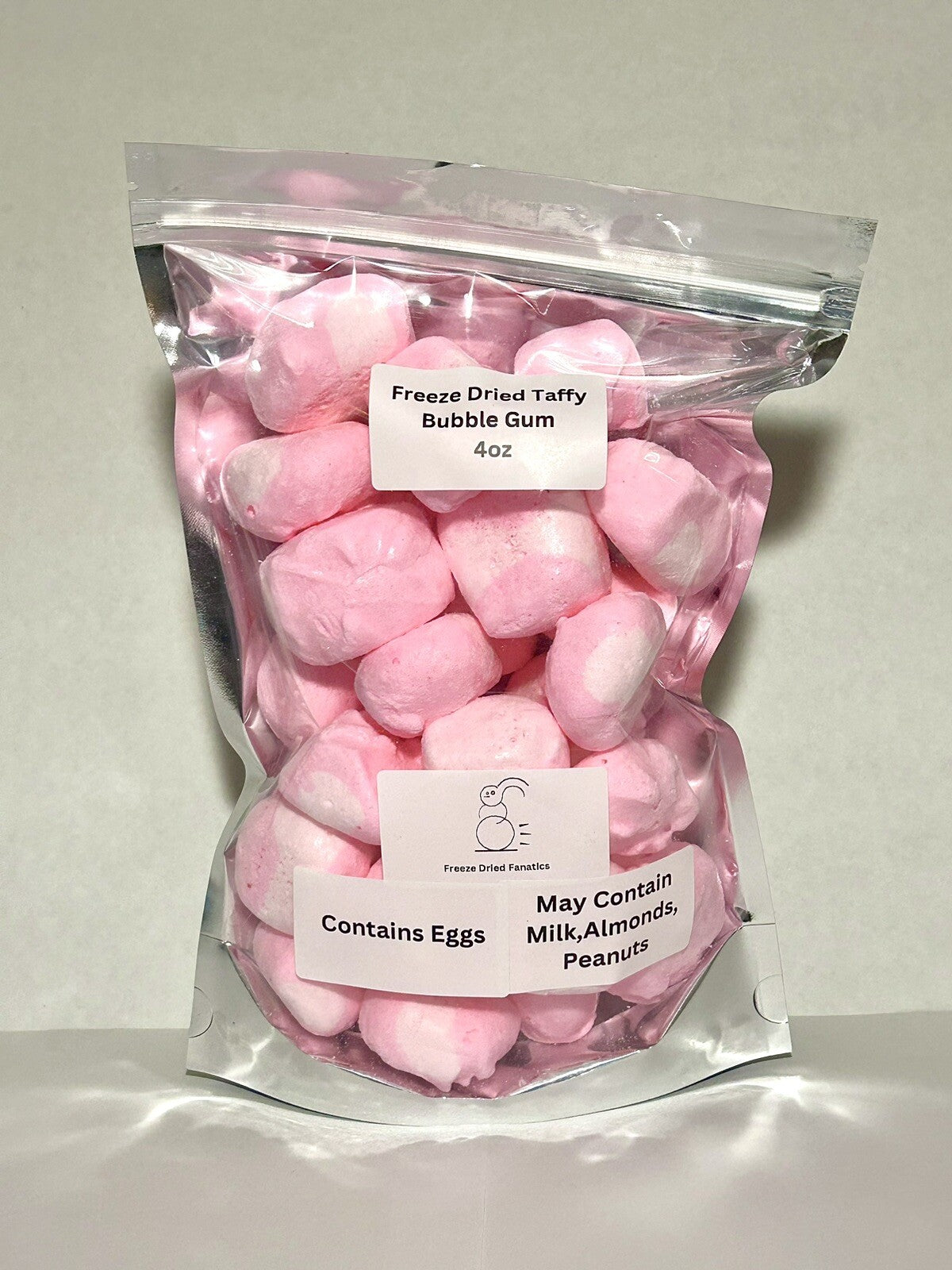 Freeze Dried Candy Bubble Gum Saltwater Taffy *4 Oz* Made Fresh To Order