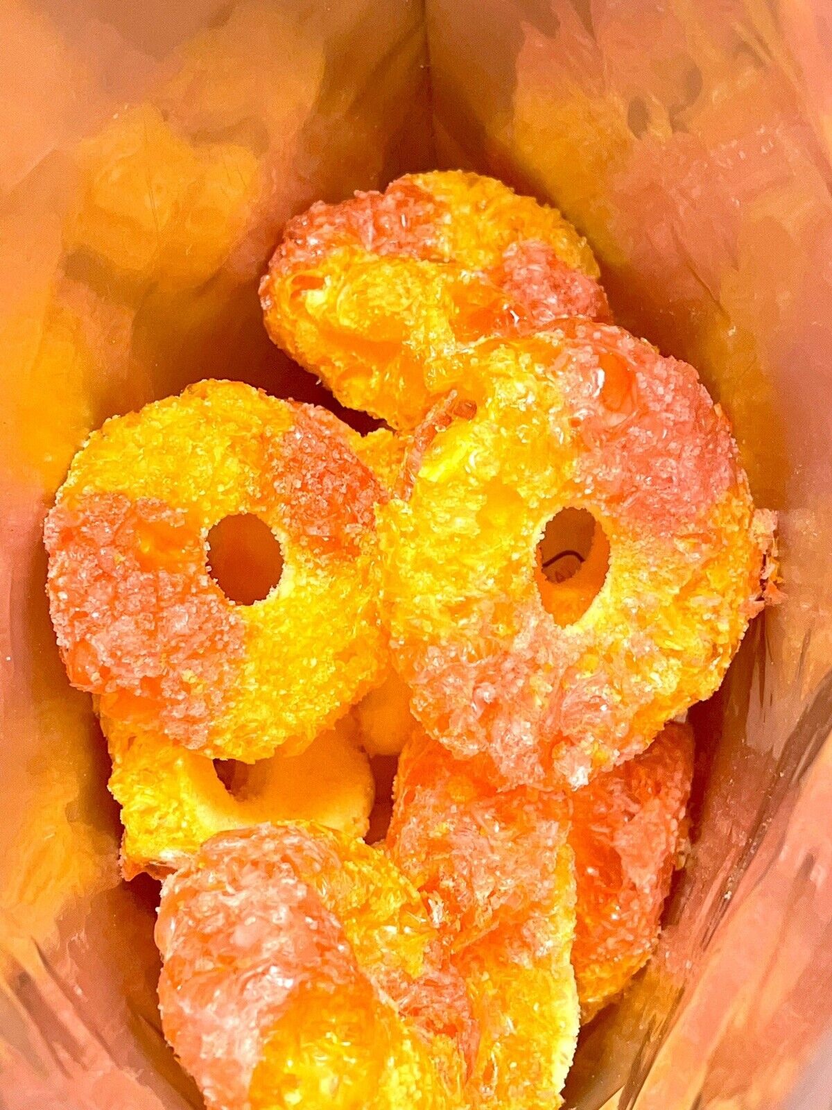 Freeze Dried Candy Peach Rings *4oz* Made Fresh Each Order