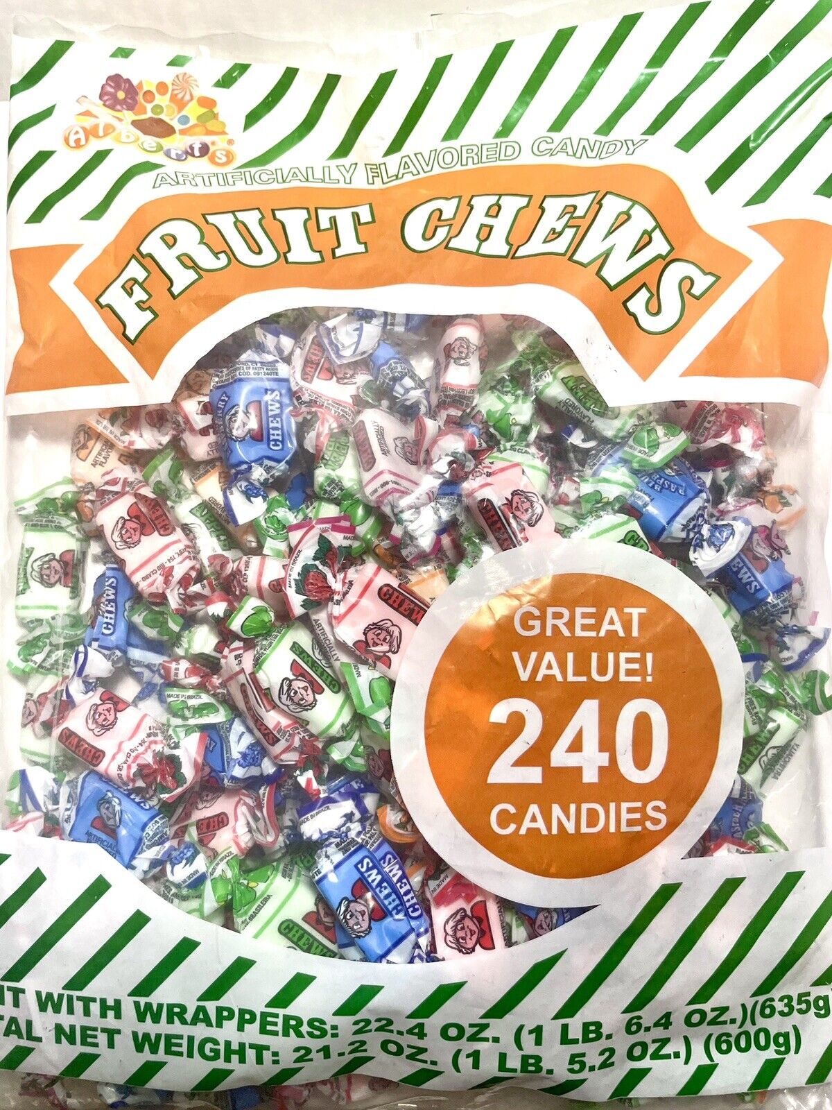 Freeze Dried Candy Alberts Fruit Chews *4 oz Bag* Made Fresh To Order
