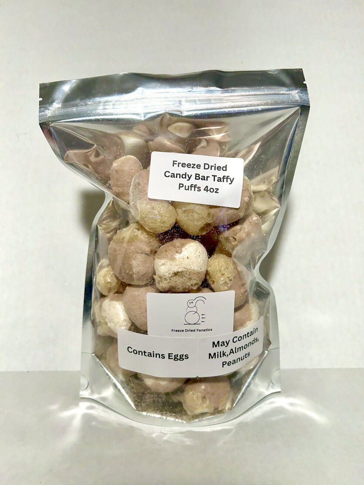 Freeze Dried Candy Bar Saltwater Taffy 4 Oz Made Fresh