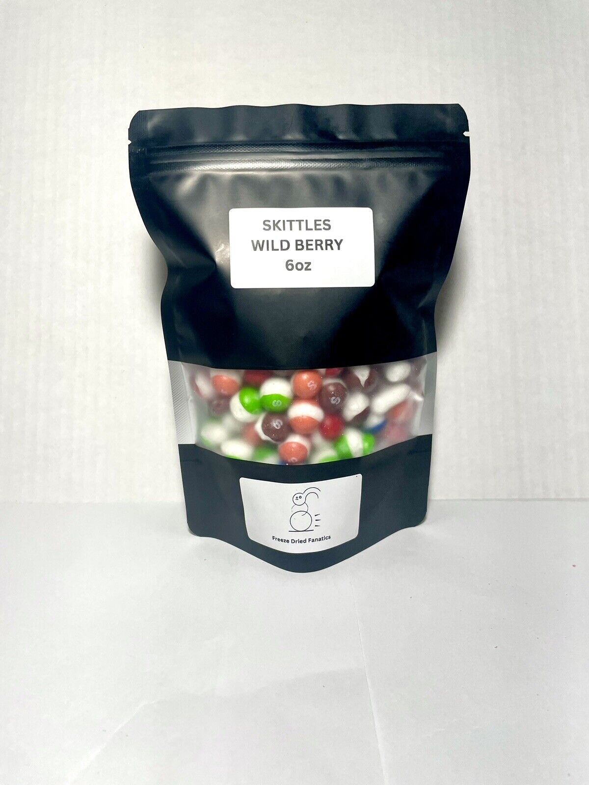 Freeze Dried Skittles Candy Wild Berry Flavor 6 oz